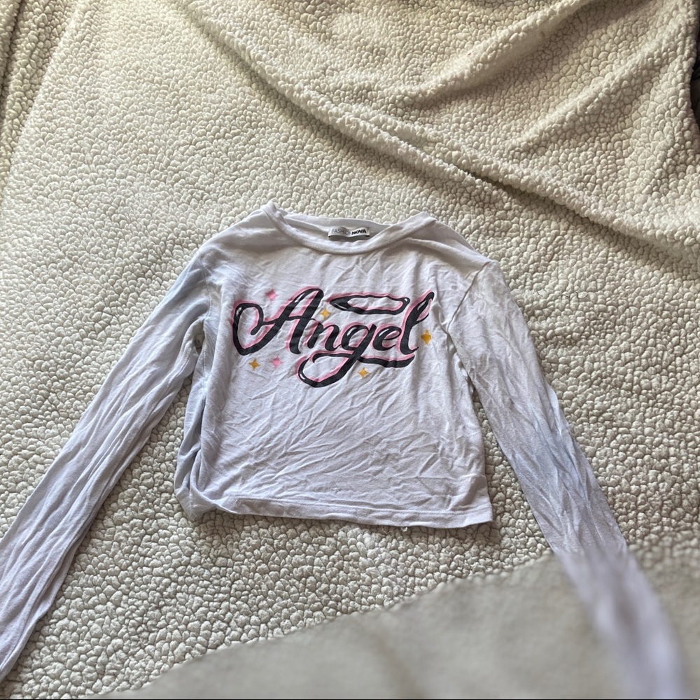 Cropped “Angel” Shirt